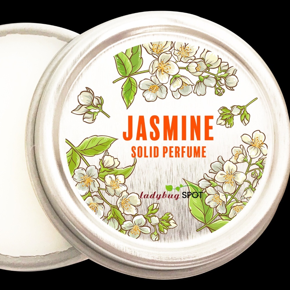 Jasmine Complex Fresh Marine Note All Natural Solid Perfume 1 OZ Tin Handmade